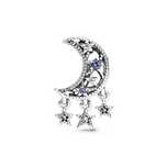 Charm Pandora Original Semiluna si stele superb!