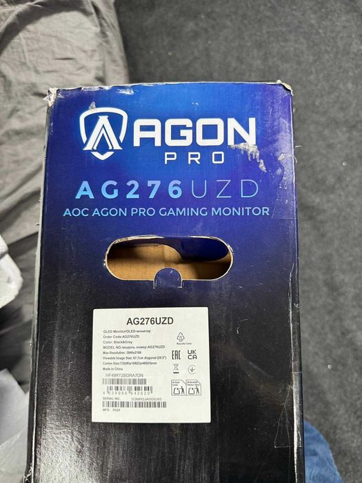 Monitor Gaming QD-OLED AOC AGON PRO 27" 4K 240HZ AG276UZD