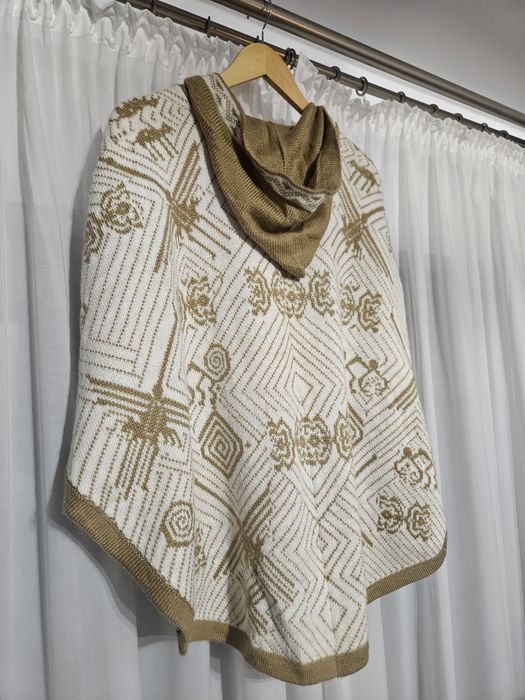 Poncho 100% lână alpaca