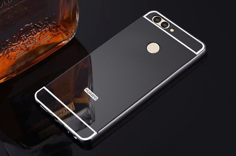 Husa / Bumper aluminiu + spate Oglinda pt Huawei Nova , Nova Plus