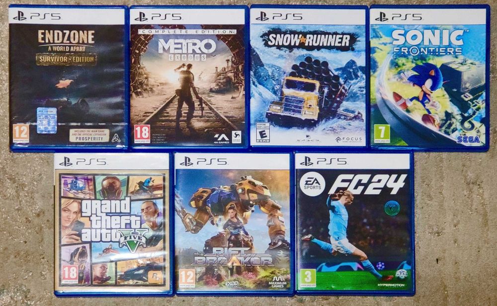 Игры диски на Sony Playstation 5