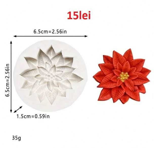 Matrite din Silicon pentru Craciun part 2 – wax melts