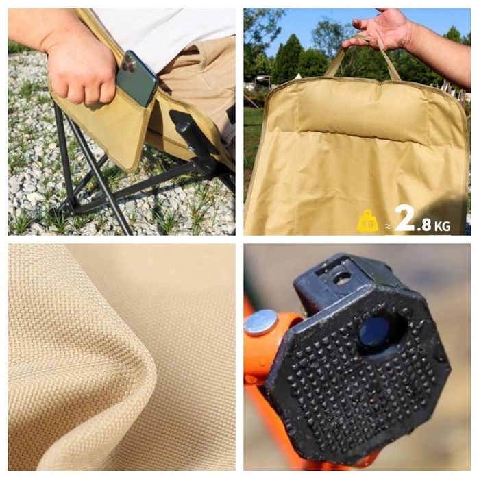 Аренда Складной туристический стул с высокой спинкой и подголовником