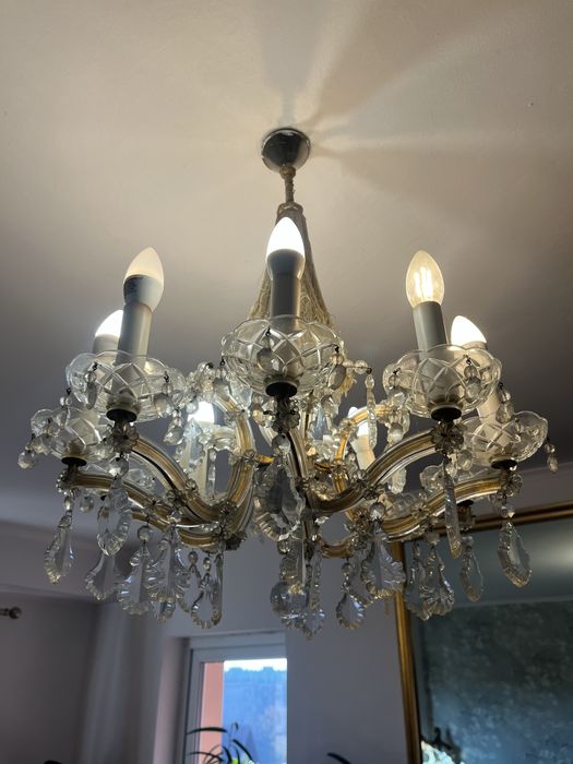 Candelabru cristal olanda vintage