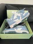 Off-White Out Of Office Sartorial Stitching White Light Blue