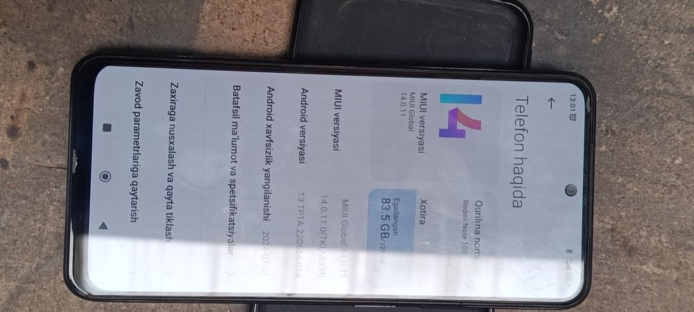 Redmi 10s zarur sotish