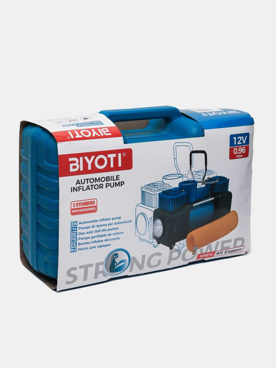 Автомобильный компрессор насос Biyoti BYT-QB-001