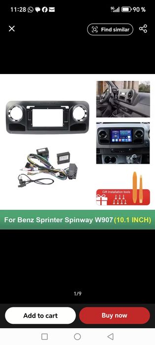 Navigație Mercedes Sprinter W907 910 Android 15 8G+256G