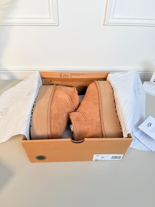UGG Ultra Mini Platform Chestnut 39