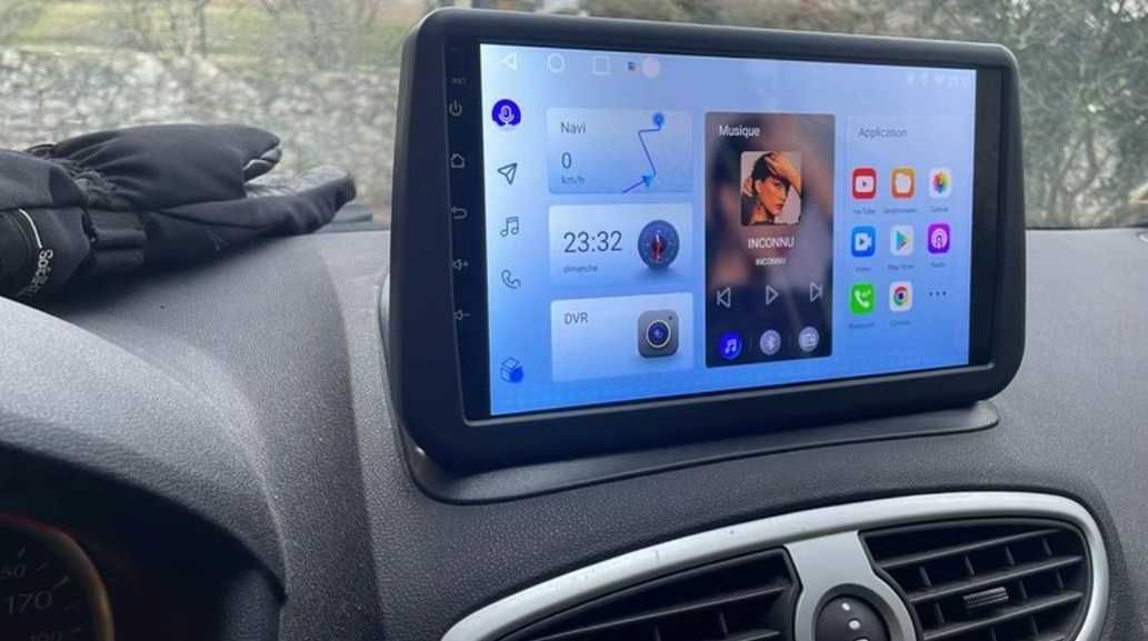 Мултимедия 9" за Renalut Clio 3 Android 13 навигация CARPL;AY RDS DSP