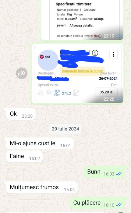 Căsuțe păsări din lemn