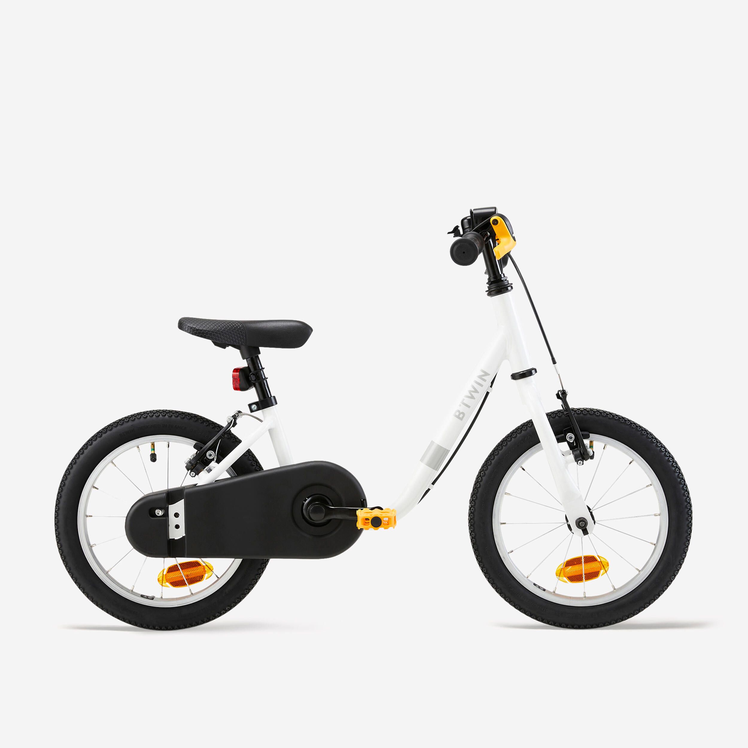 Bicicletă Discover 100 14" alb - produs resigilat (nou) Decathlon