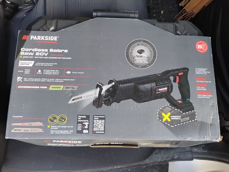 Fierăstrău sabie Parkside Performance 20v nou cu garanție
