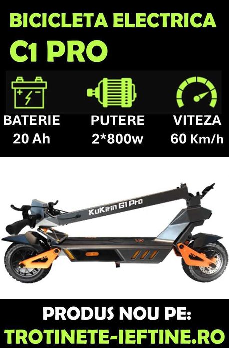 Trotineta Off-Road, 2 motoare puternice, model 2024, G1 PRO SIGILATA