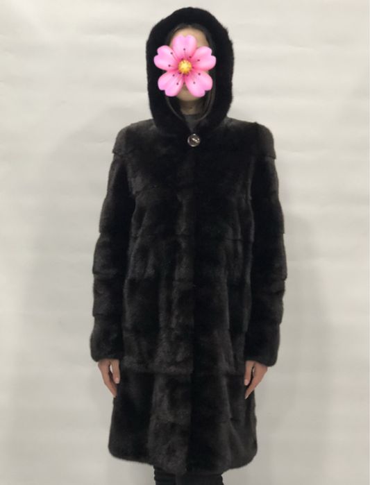 Шуба норковая черный бриллиант