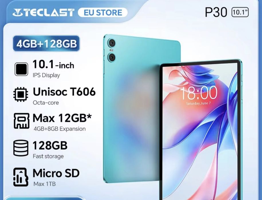 Tablet teclast p30 таблет текласт меню на български
