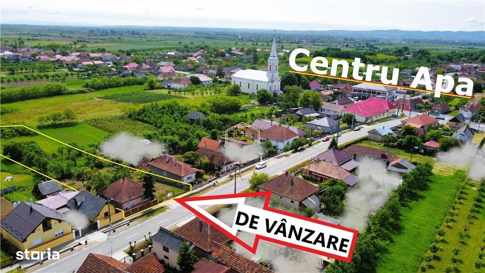 Casa cu teren intravilan de 2.211 mp | Centru, comuna Apa