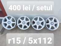 Jante aluminiu r15 / Vw Audi Skoda Seat Mercedes / 5x112