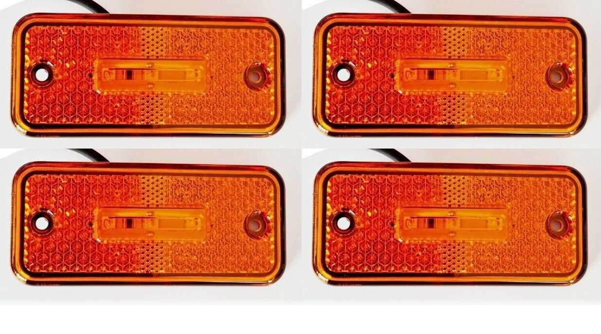 1 бр. диодни Лед LED габарити светлини за камион кола ОРАНЖЕВИ 12-24V