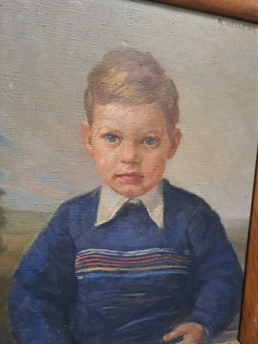tablou pictura pe panza semnat Rudolf Welleba datat 1943