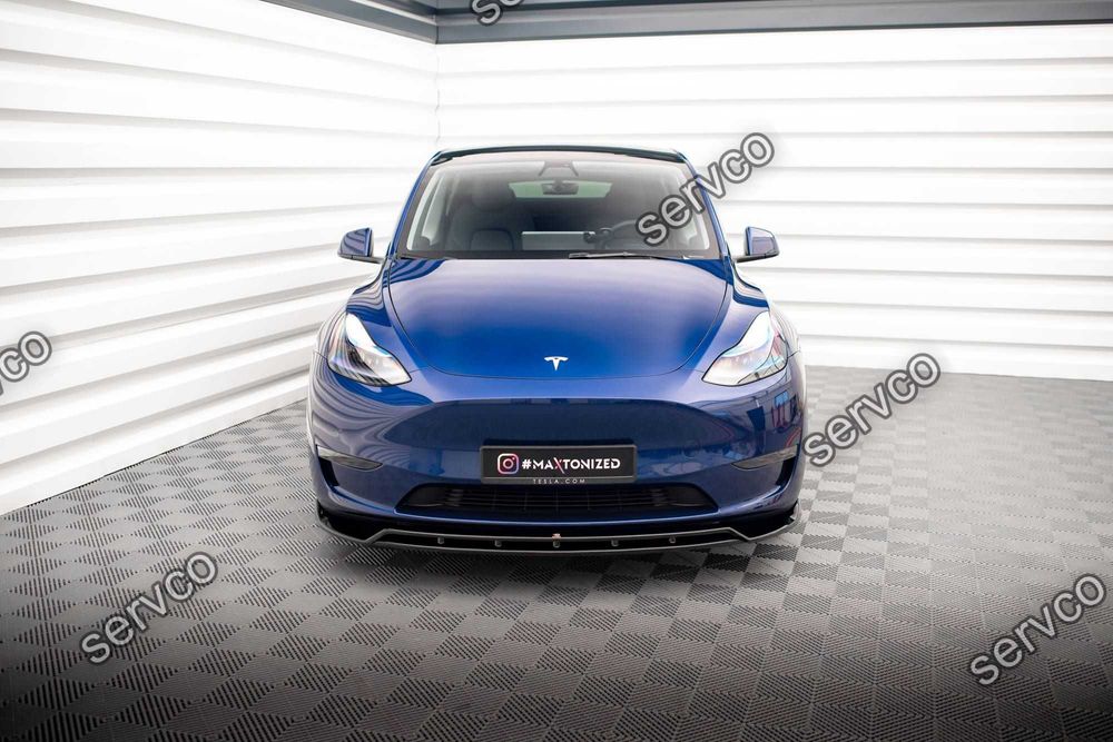 Prelungire splitter bara fata Tesla Model Y 2020- v2 - Maxton Design
