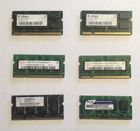 Memorie Sodimm DDR2 Laptop 512 Mb - 6 buc.