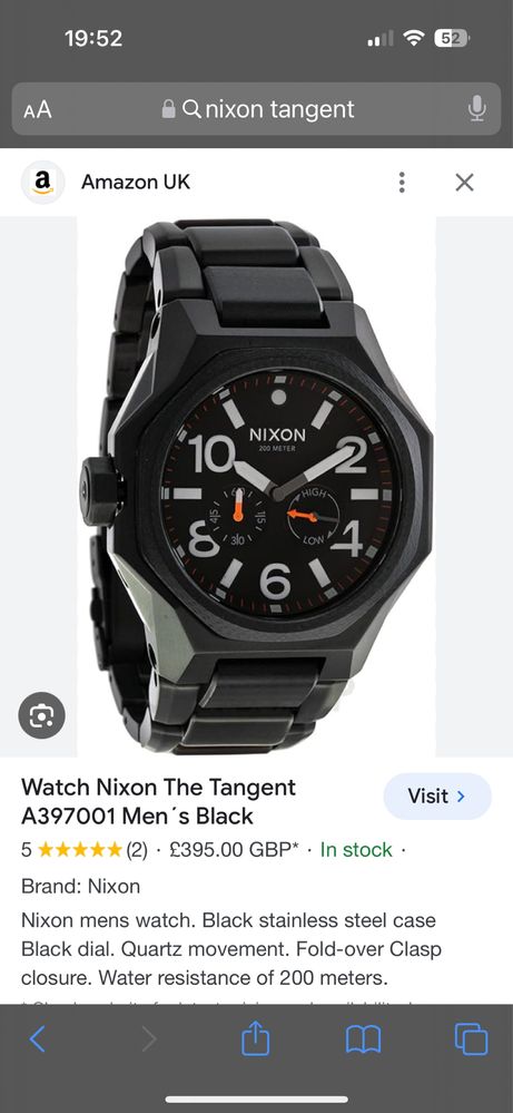 Ceas NIXON The Tangent black