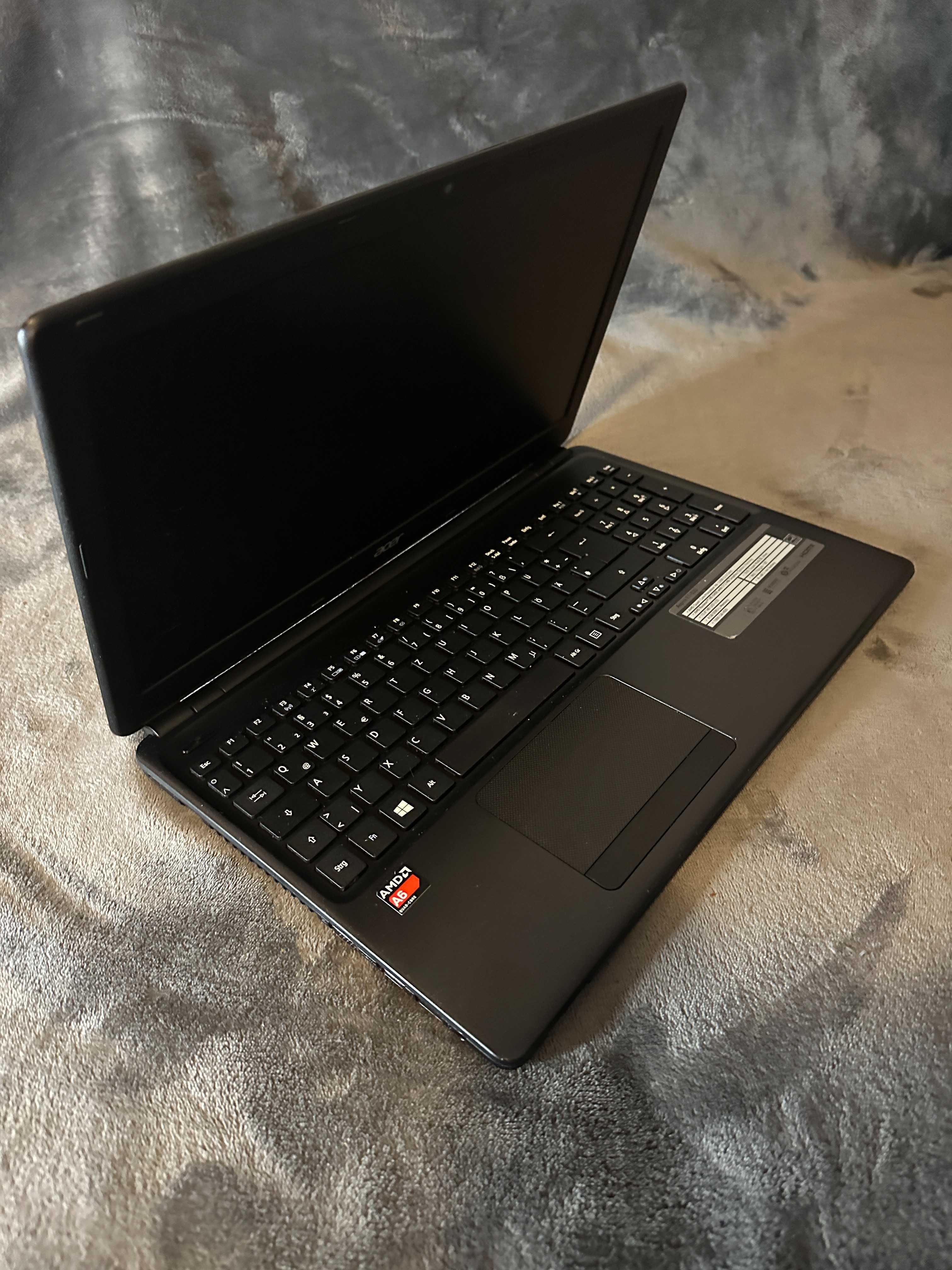 laptop acer e1 522, slim , amd a 6. ram 8 gb, ssd 256gb