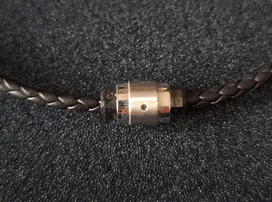 Swarovski Nano Crown lant piele & cristal maro,original,nou - reducere