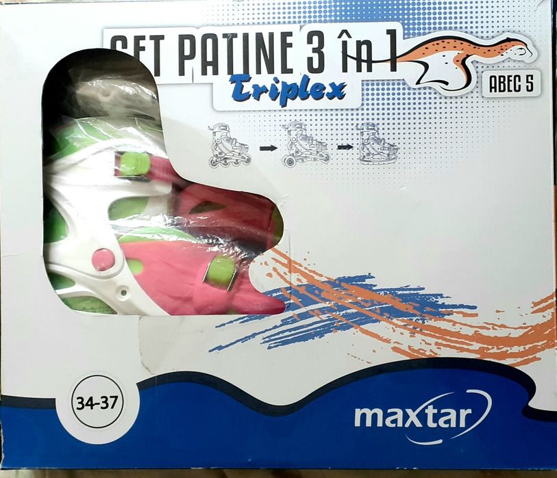 Role/Patine 3 în 1 MAXTAR 34-37 noi
