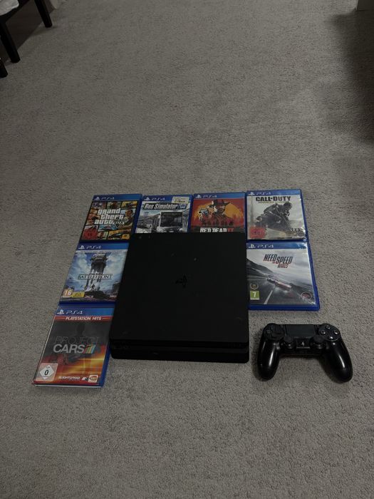 playstation 4 slim + 7 jocuri