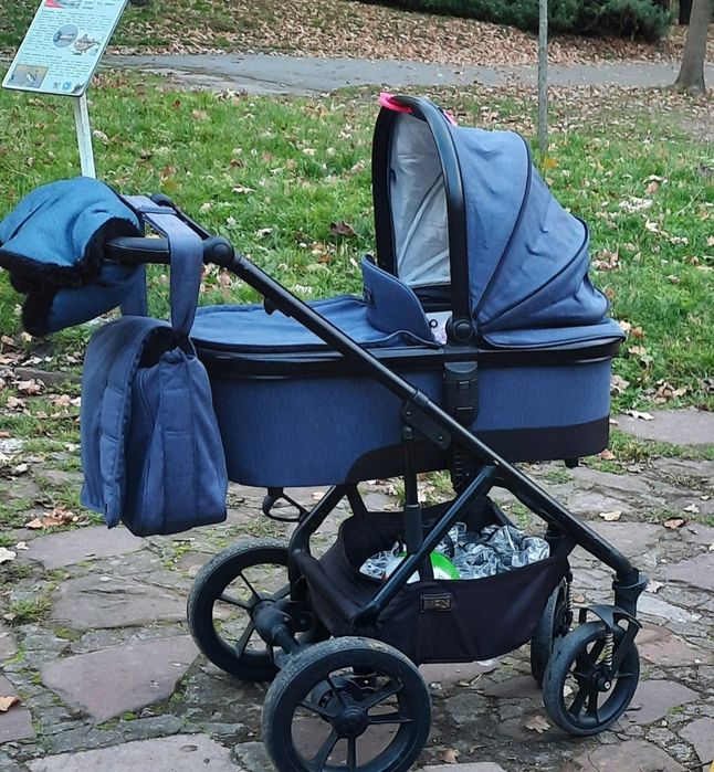 Бебешка количка MOON Nuova Blue 2в1 или 3в1