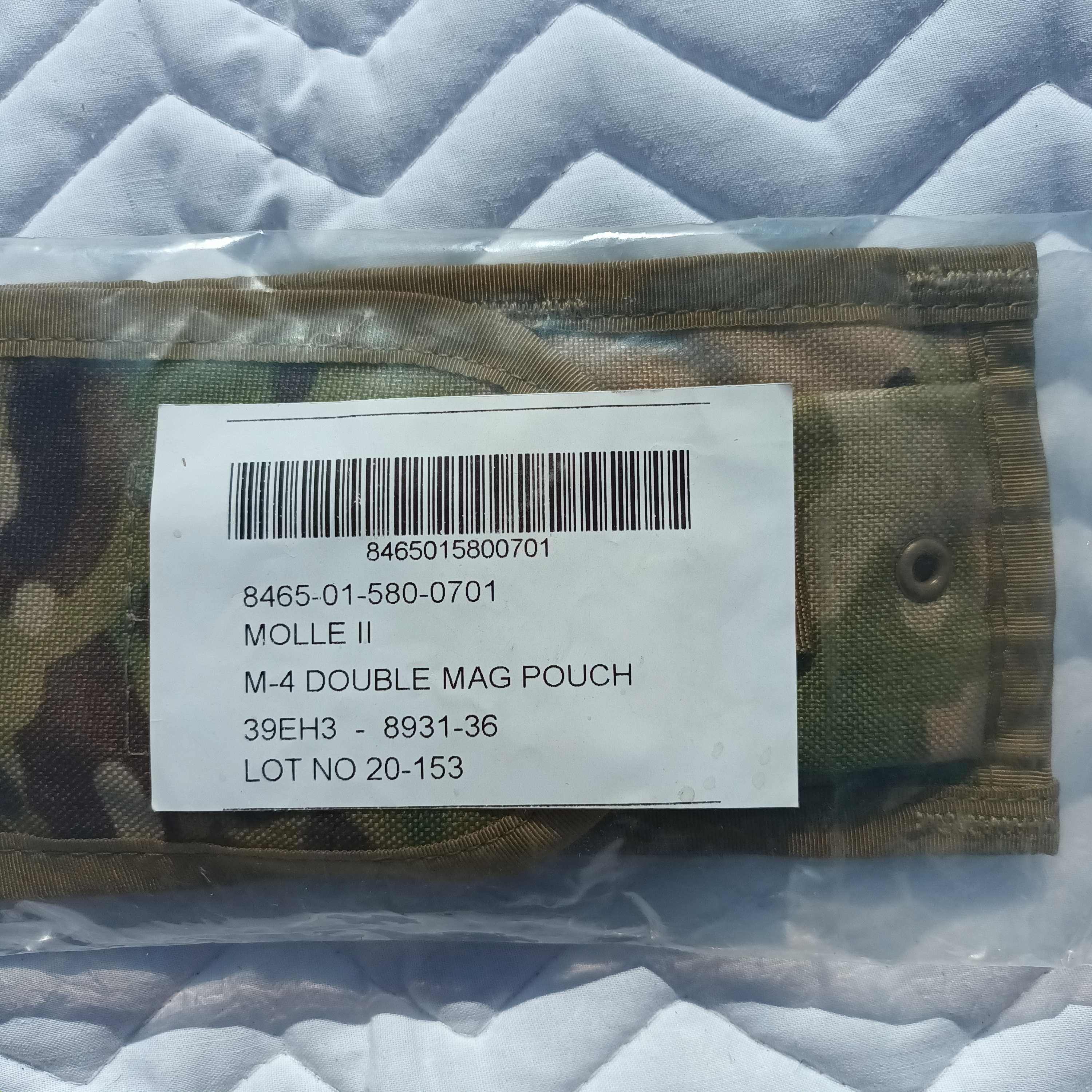 Molle 2 M4 double magazine pouch, multicam. Surplus militar US Army.