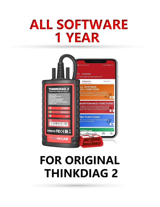 Софтуер подновяване 12 месеца - thinkdiag 2