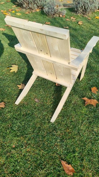 Scaun de gradina din lemn masiv (fotoliu)