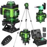 Nivela Laser 4D cu 16 Linii, Autonivelare, Telecomandă, Trepied 150 cm