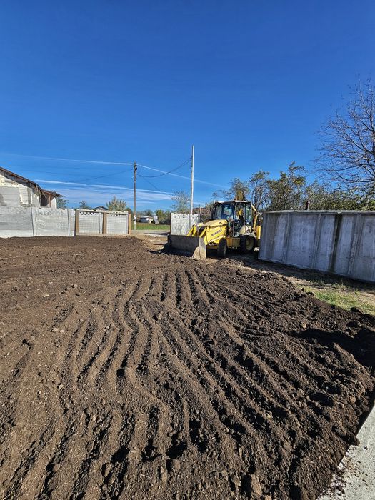 Buldoexcavator de inchiriat, nisip, pietris, frezat, pamant