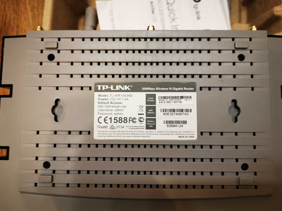 Router tp-link WR1043 si Archer C5