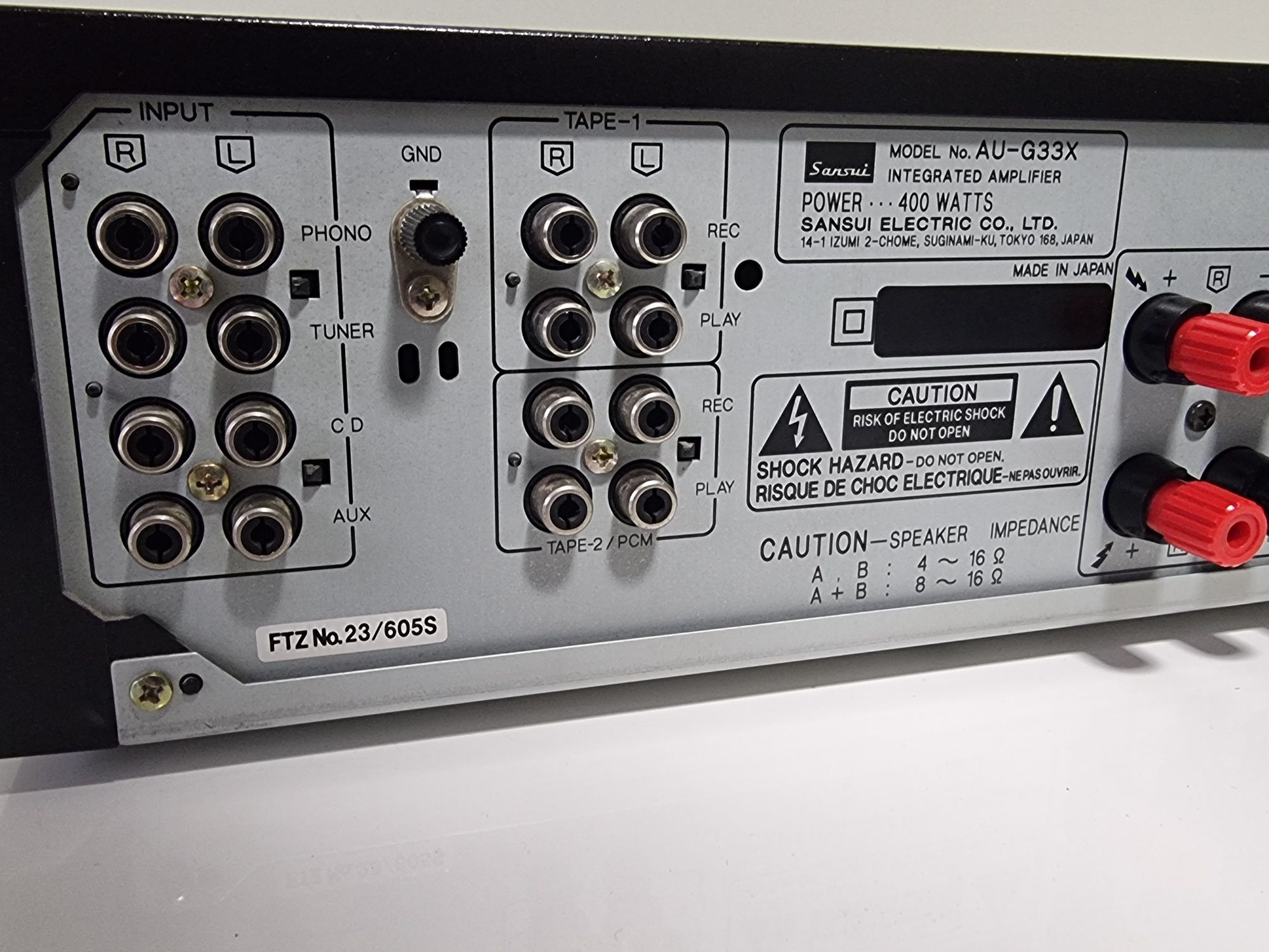 Sansui AU-G33X integrated amplifier