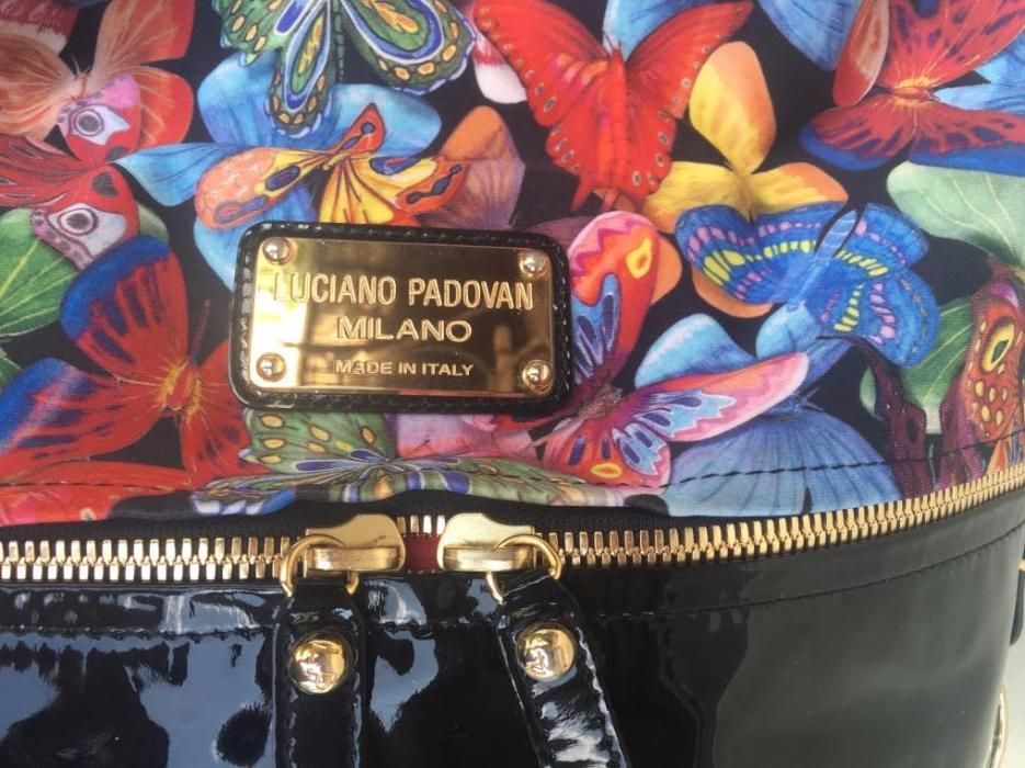LUCIANO PADOVAN, Geanta Fashion Dama, Textil cu Piele, Italia Original