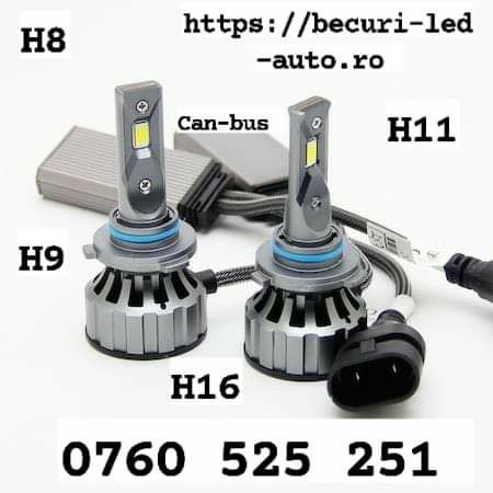 Kit Becuri Led Liquid H8,H9,H11,H16 24000Lumeni/6000K/120W+GARANȚIE!