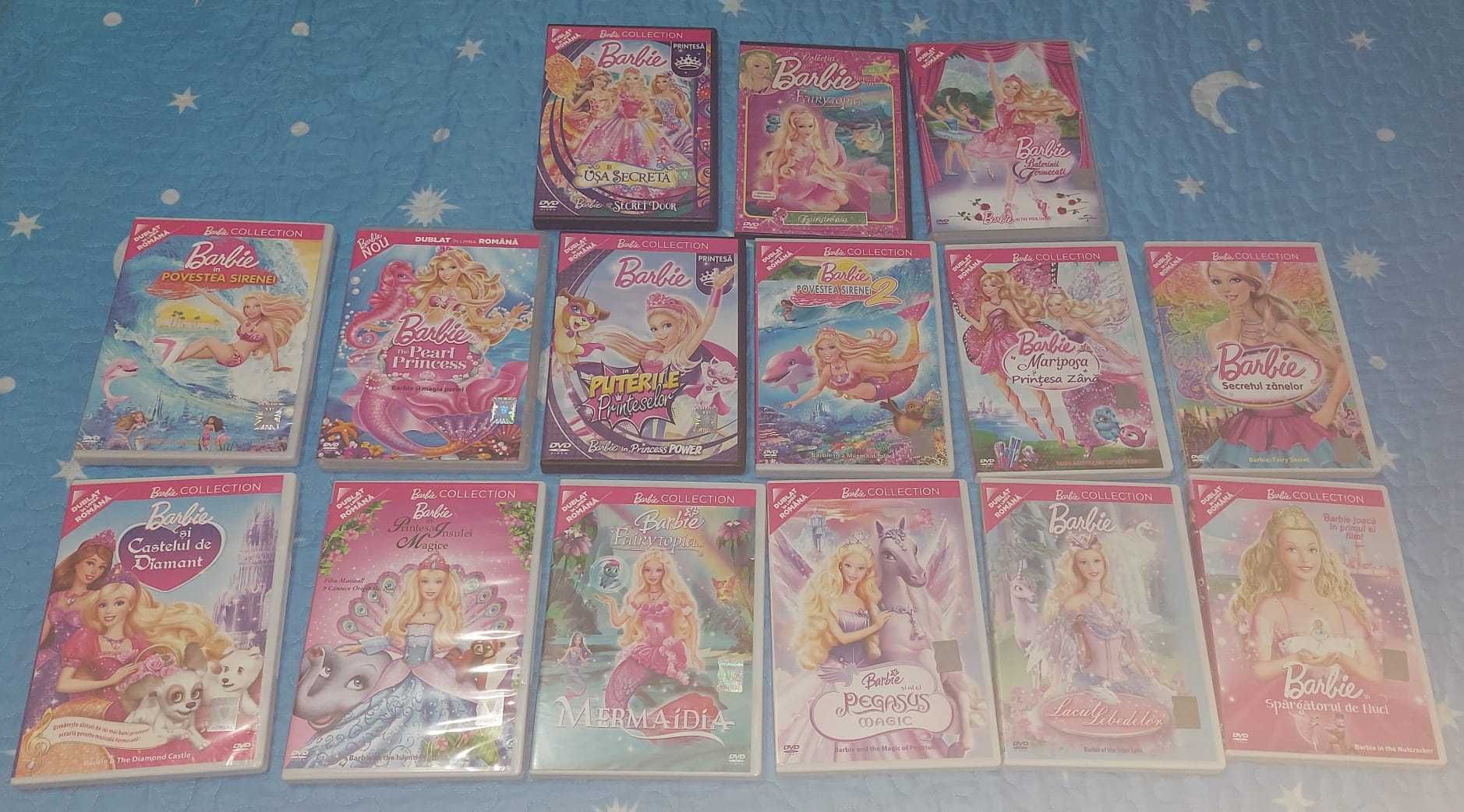 Vând DVD-uri cu filme si seriale Violetta, Barbie, Tom si Jerry etc.