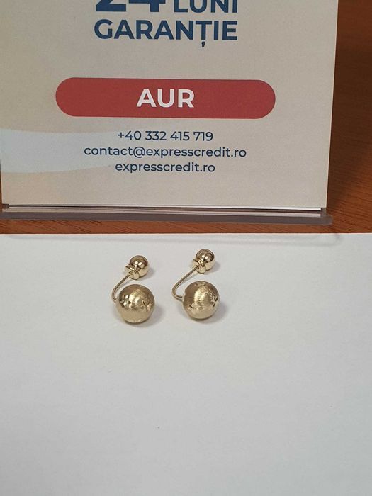 Cercei aur 14k 3.11g (33400/30 Pacurari 2) Garantie 2 ani!
