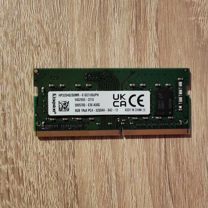 Memorie RAM Laptop Kingston 8GB 3200 MHz - Testata / HP32D4S2S8MR-8