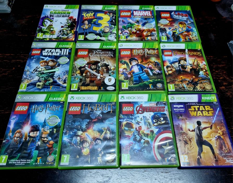 Lego/ Sonic/ Star Wars/Smirfs/Turtles n/Superman Kinect copii Xbox 360