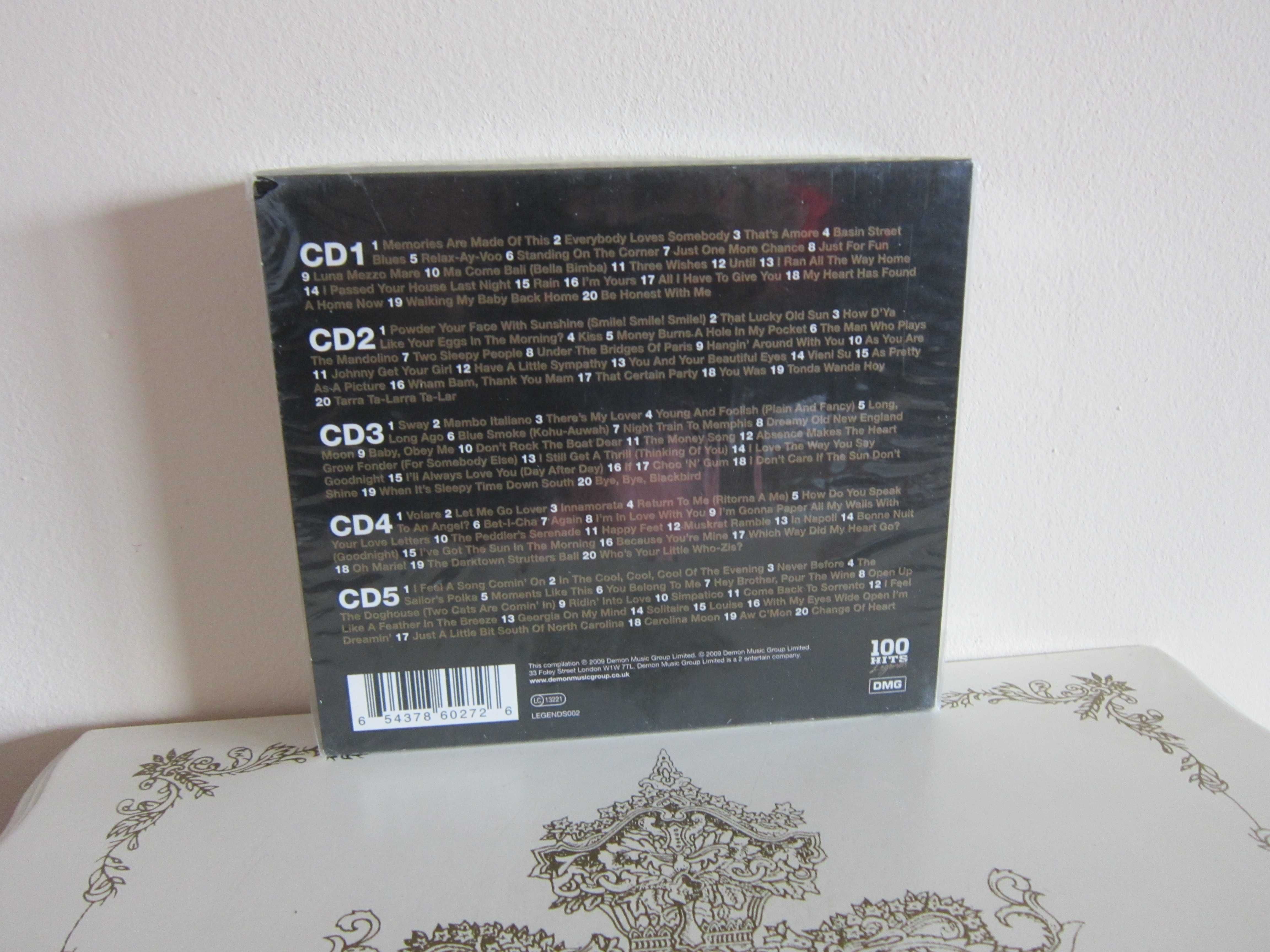 cadou rar set 5 cd Dean Martin ‎-100 Hits Legends made in UK 2009