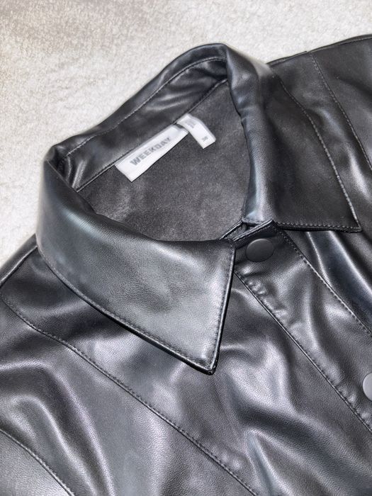 Къса кожена рокля - 36 размер