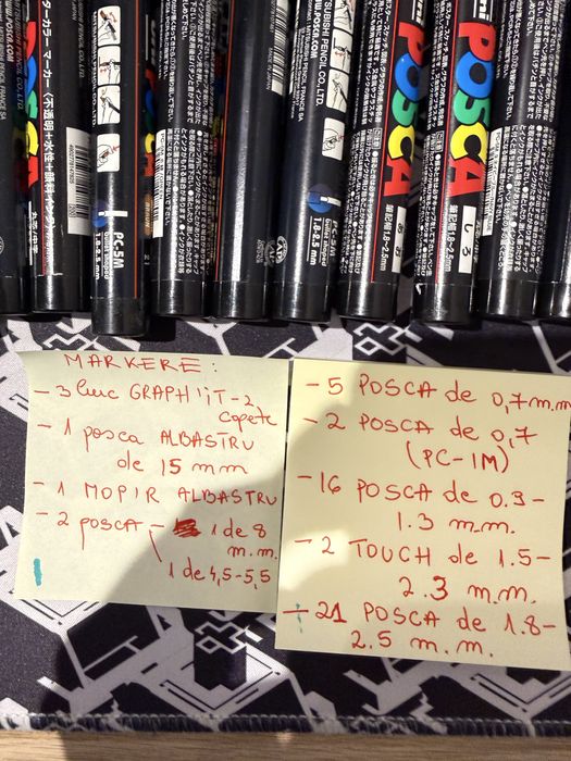 Vand set 53 markere cu Vopsea majoritatea sunt aproape noi