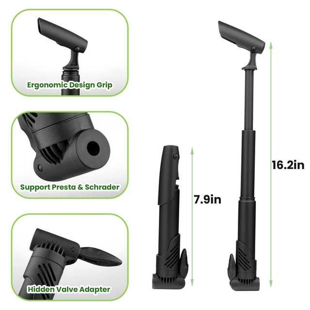 Kit reparatii bicicleta Teyssor 16 in 1 cu pompa si parghii