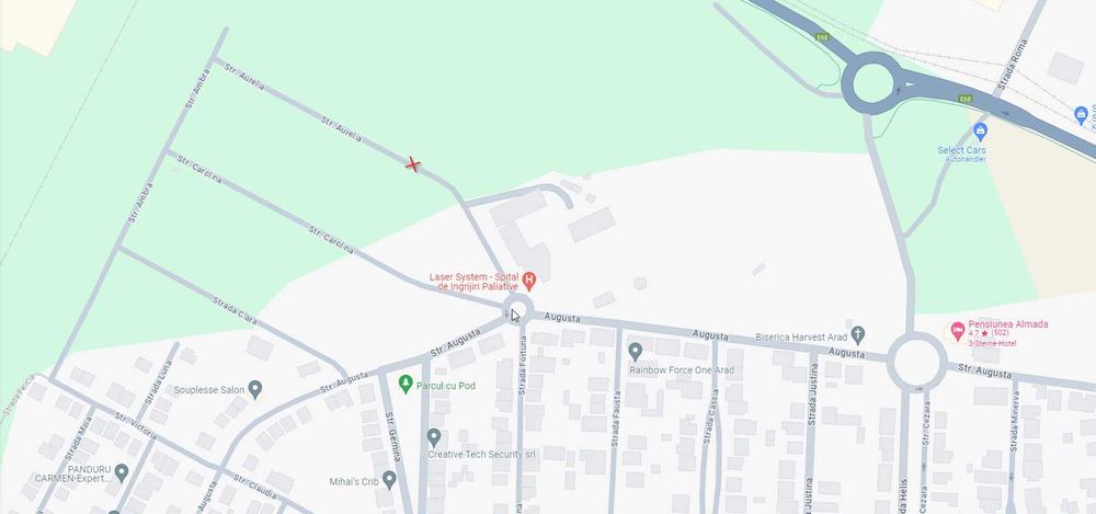 Teren Via Carmina - front stradal 15,23m